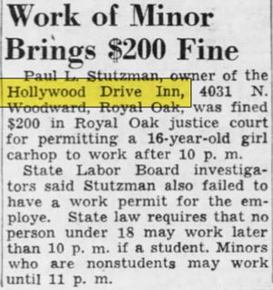 Teds Hollywood Drive Inn - Aug 1949 Article